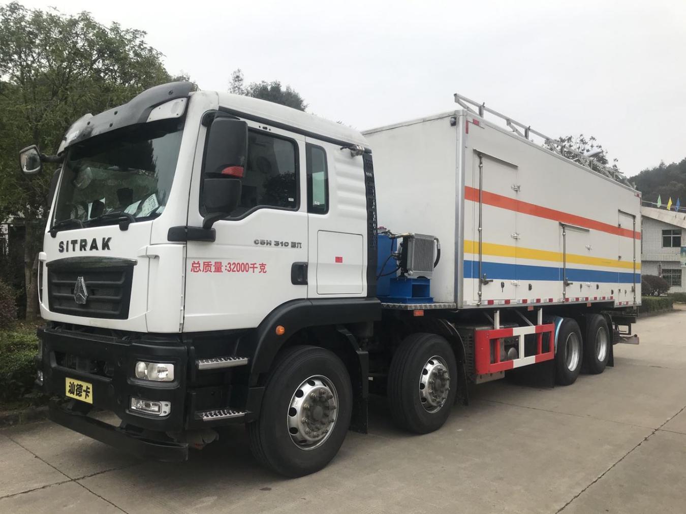 现场混装乳化炸药车